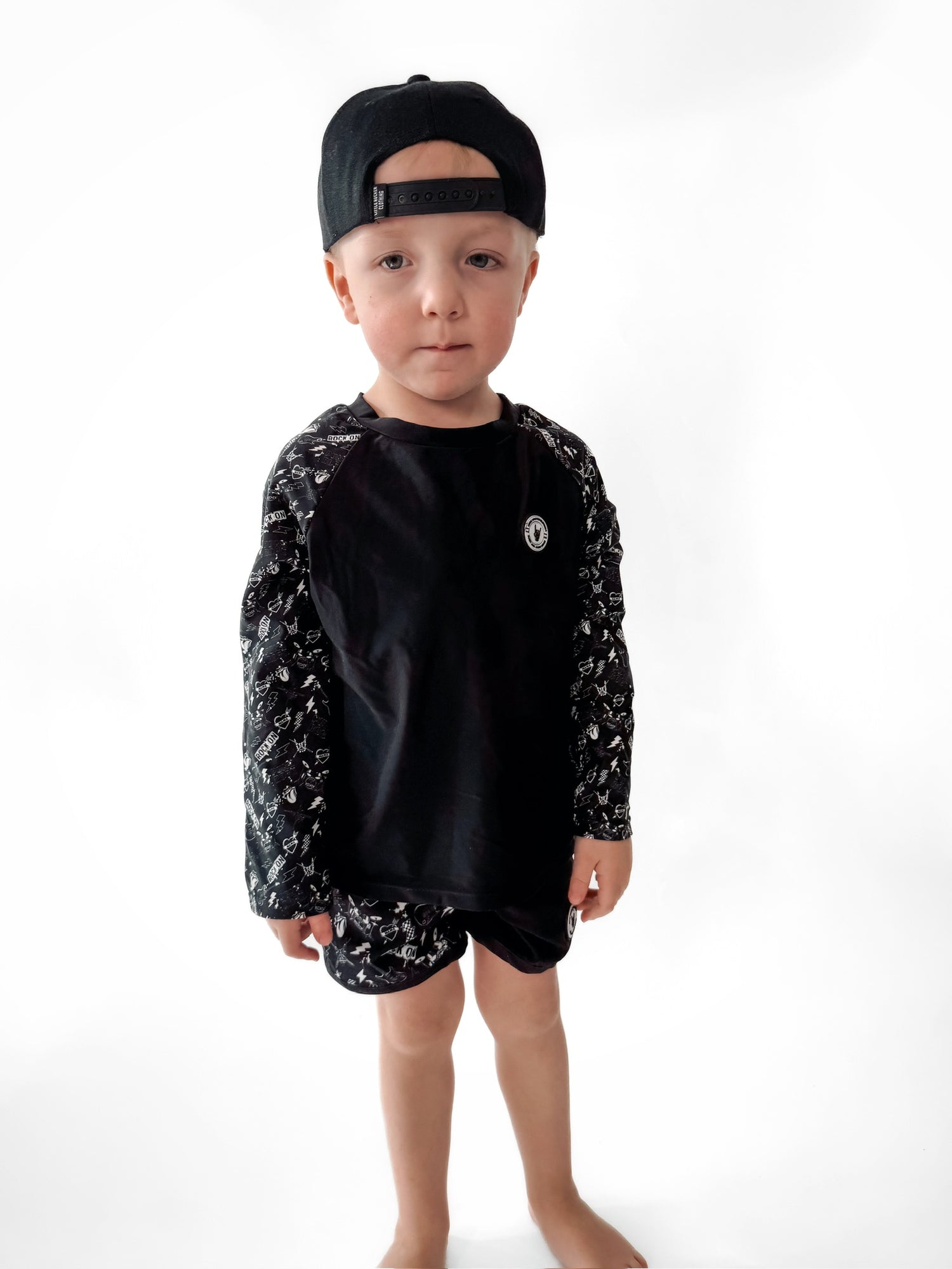 Top Rashguard (UPF 50+) - Punk Rock Collage