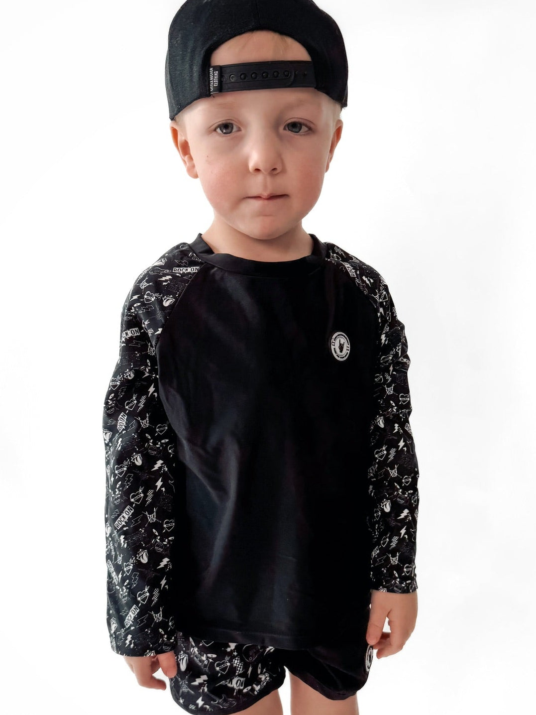 Top Rashguard (UPF 50+) - Punk Rock Collage
