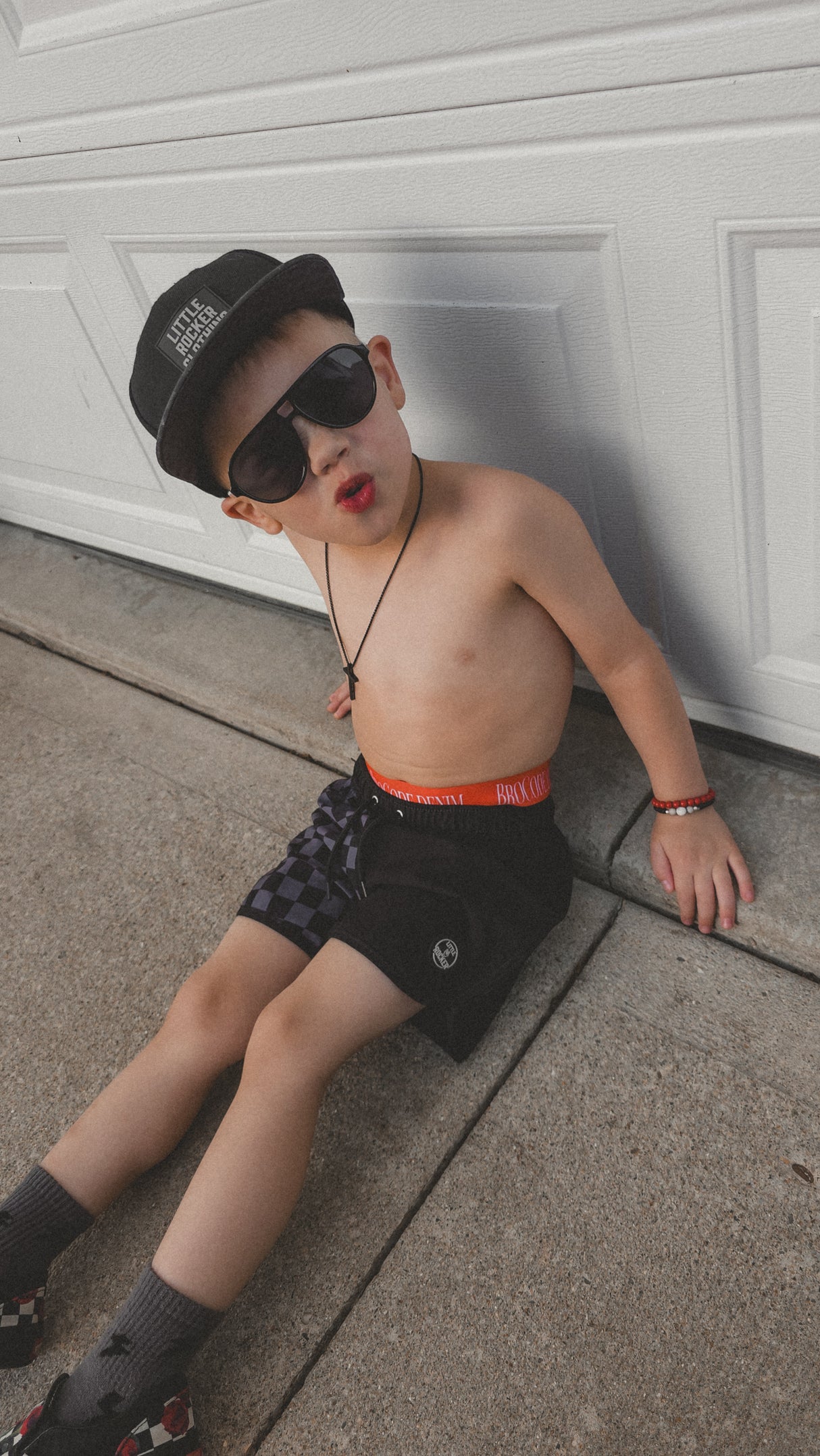 Checkered Swim Shorts