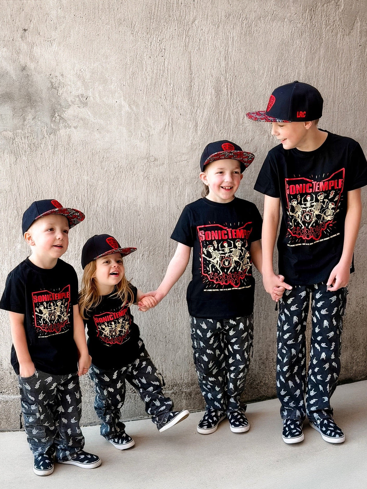 Sonic Temple official kids tee featuring festival inspired graphic design, rocker style kids t shirt with soft comfortable fit, music festival apparel for everyday wear