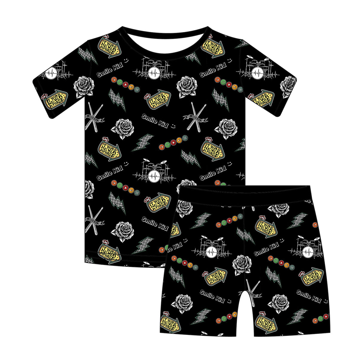 Emo Nights 2 Piece Shorts Bamboo Pajamas