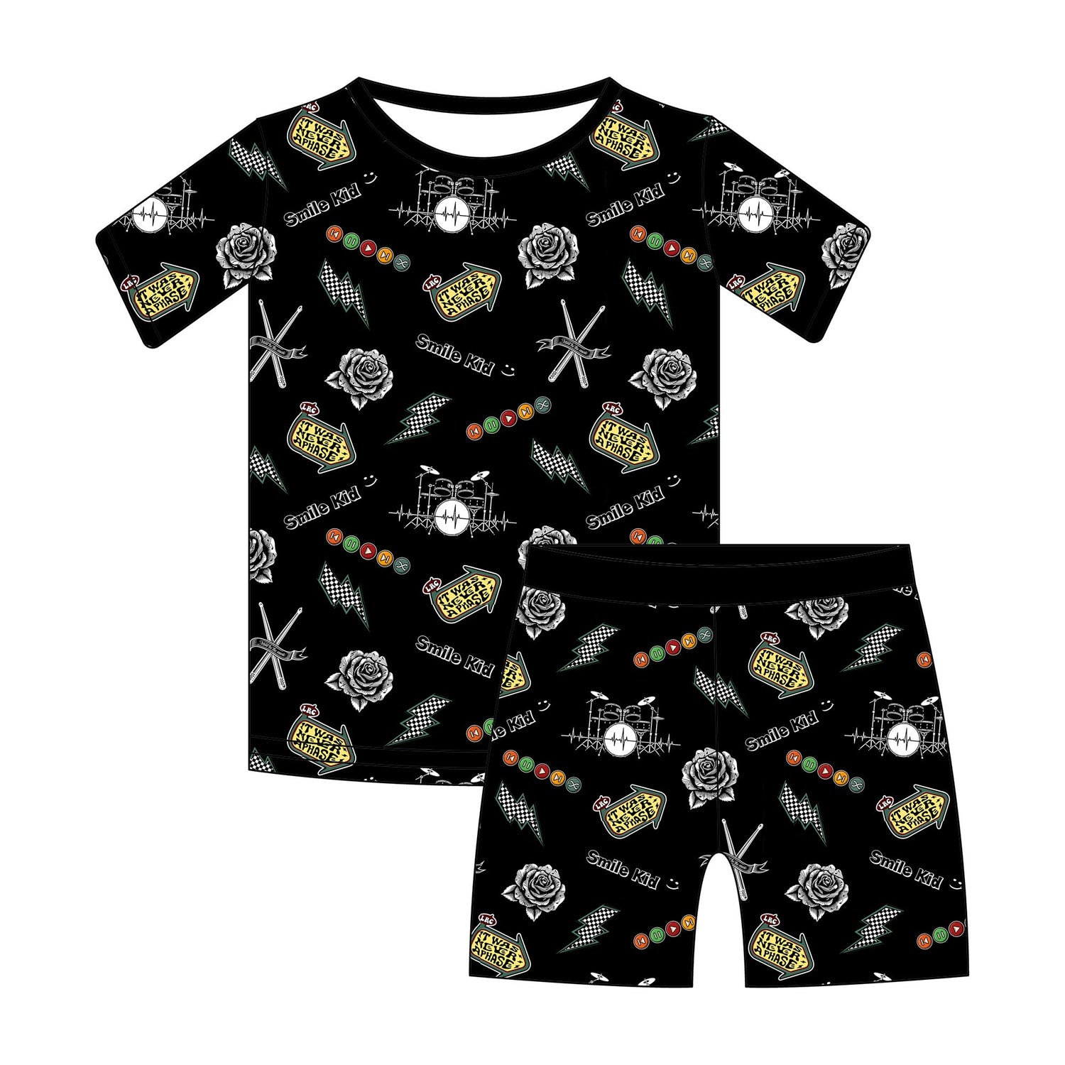 Emo Nights 2 Piece Shorts Bamboo Pajamas