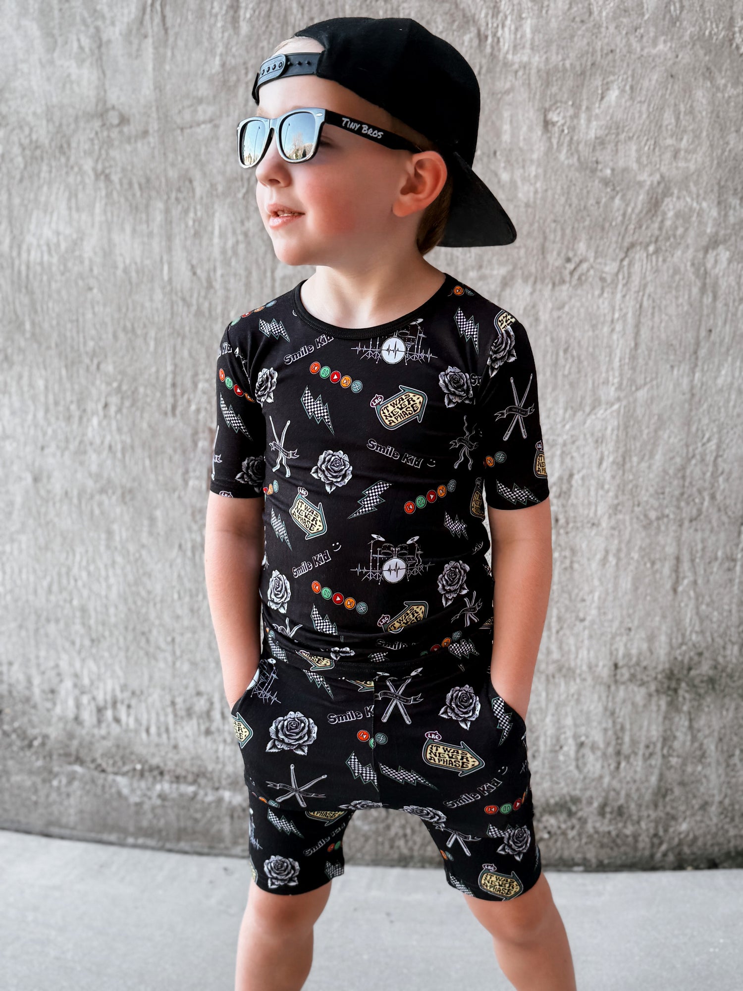 Emo Nights 2 Piece Shorts Bamboo Pajamas