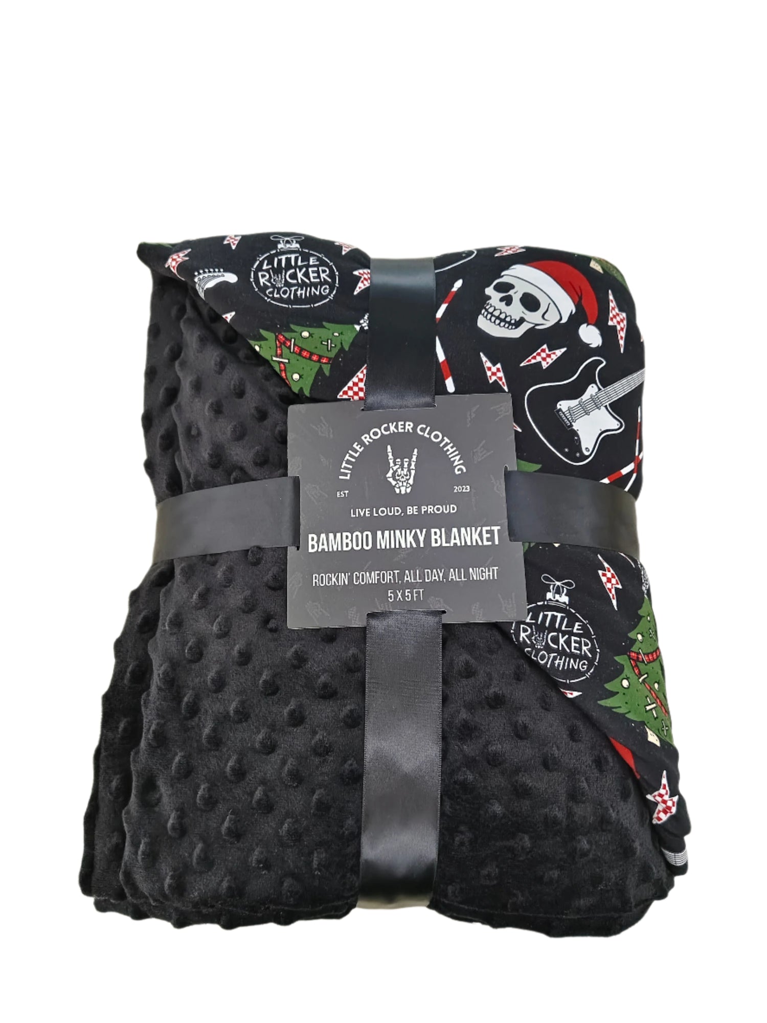 Not So Silent Night Minky Bamboo Blanket