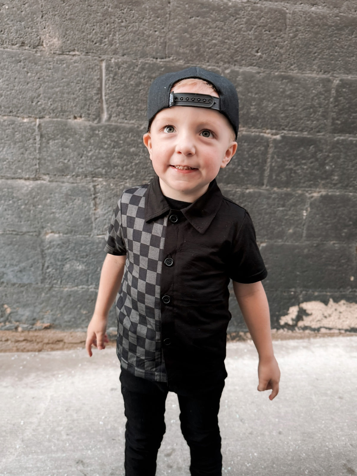 Encore Button Up - Checkered