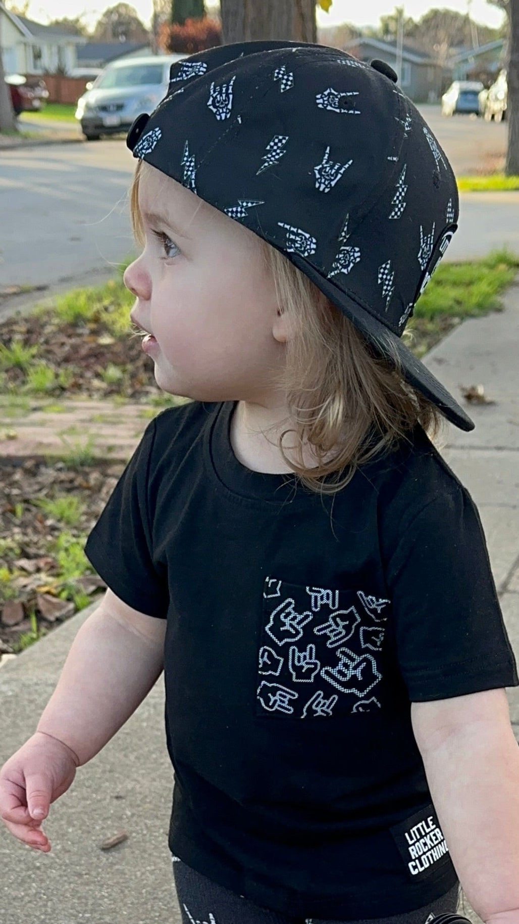 Rock On Collage Pocket Tee