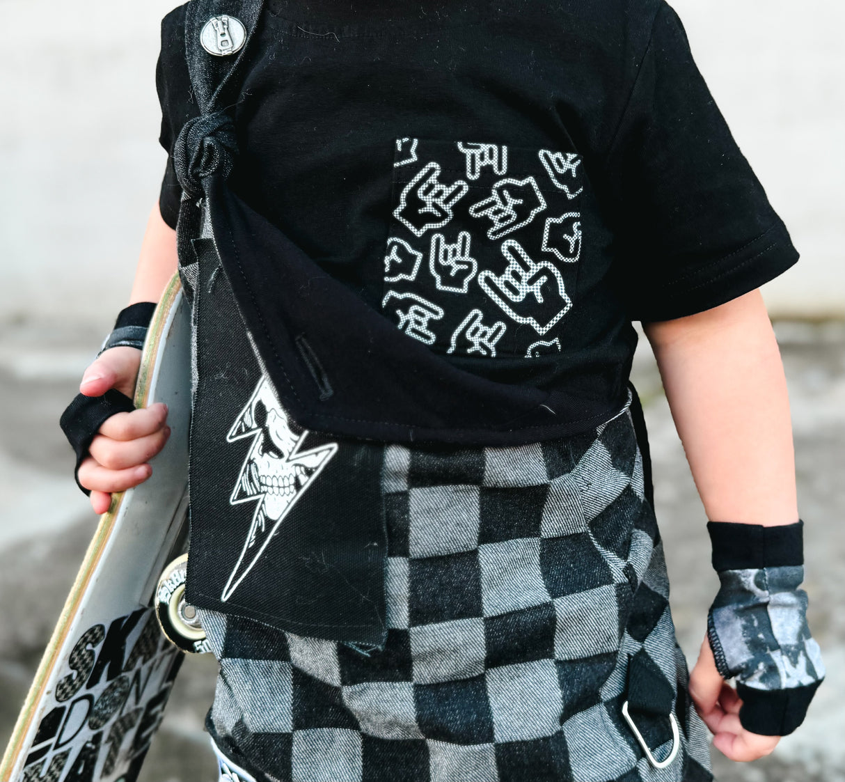Rock On Collage Pocket Tee