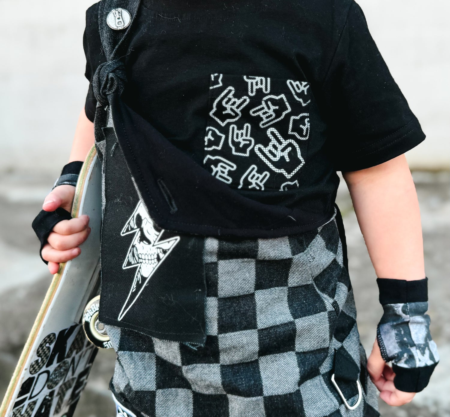 Rock On Collage Pocket Tee