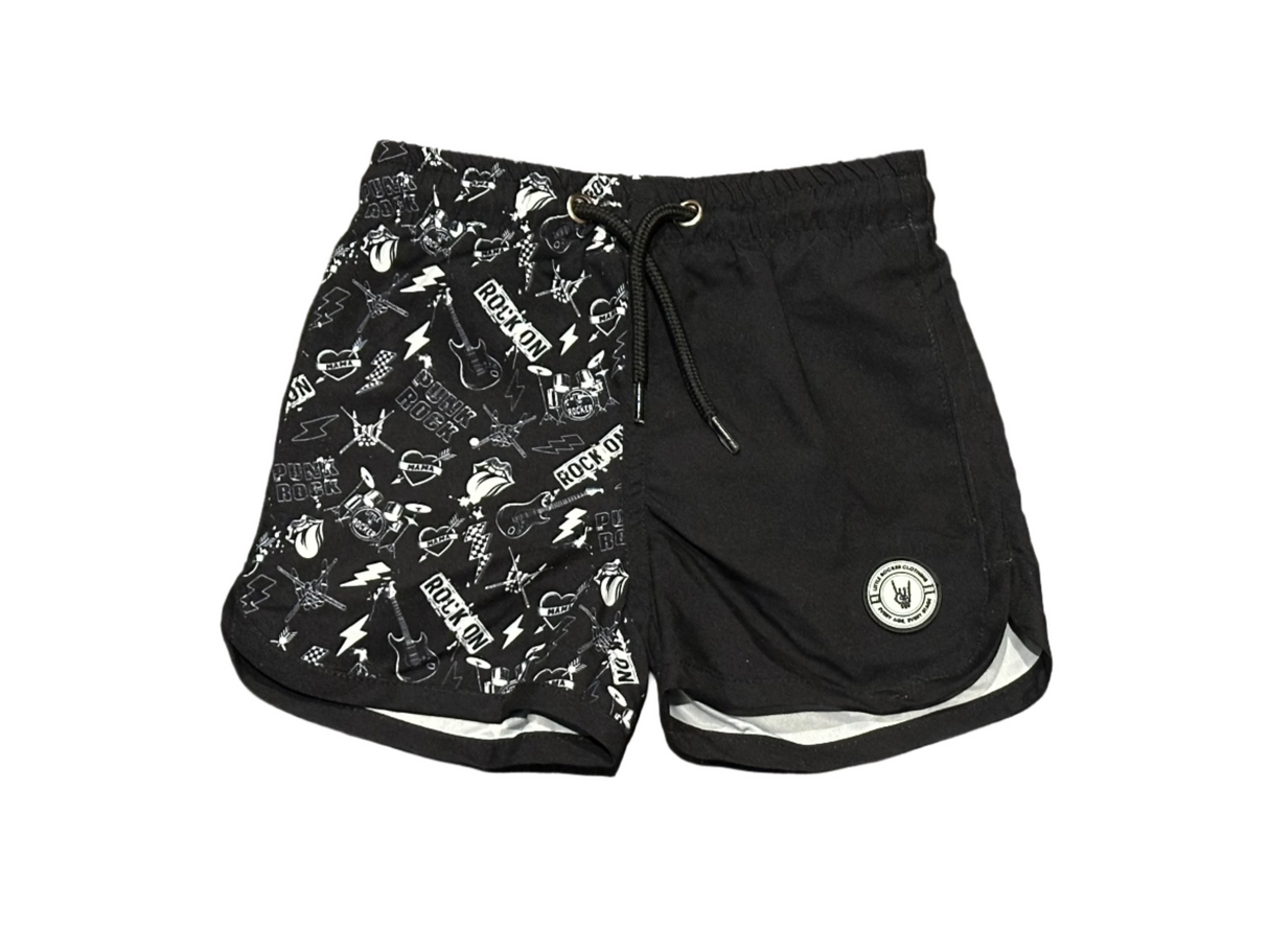 Swim Shorts (UPF 50+) - Punk Rock Collage