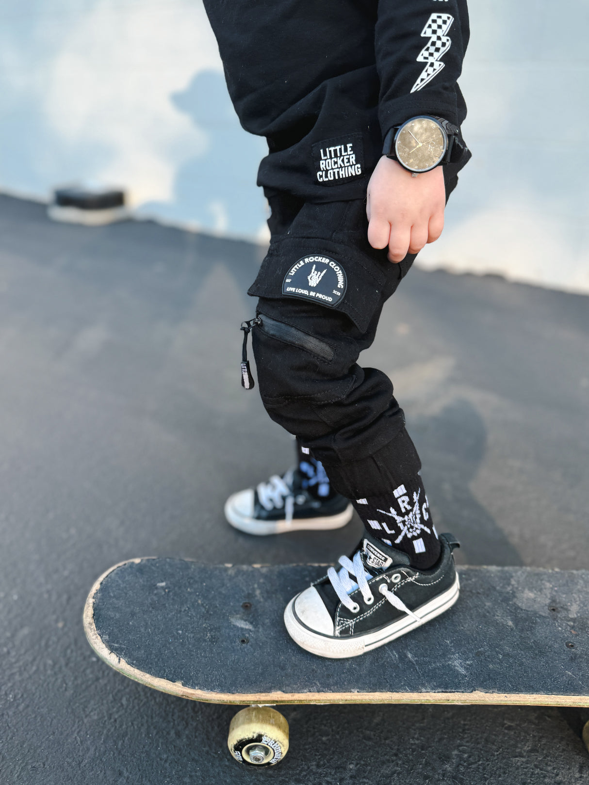 Kettle Cargo Joggers - Half/Half Bolted Bones