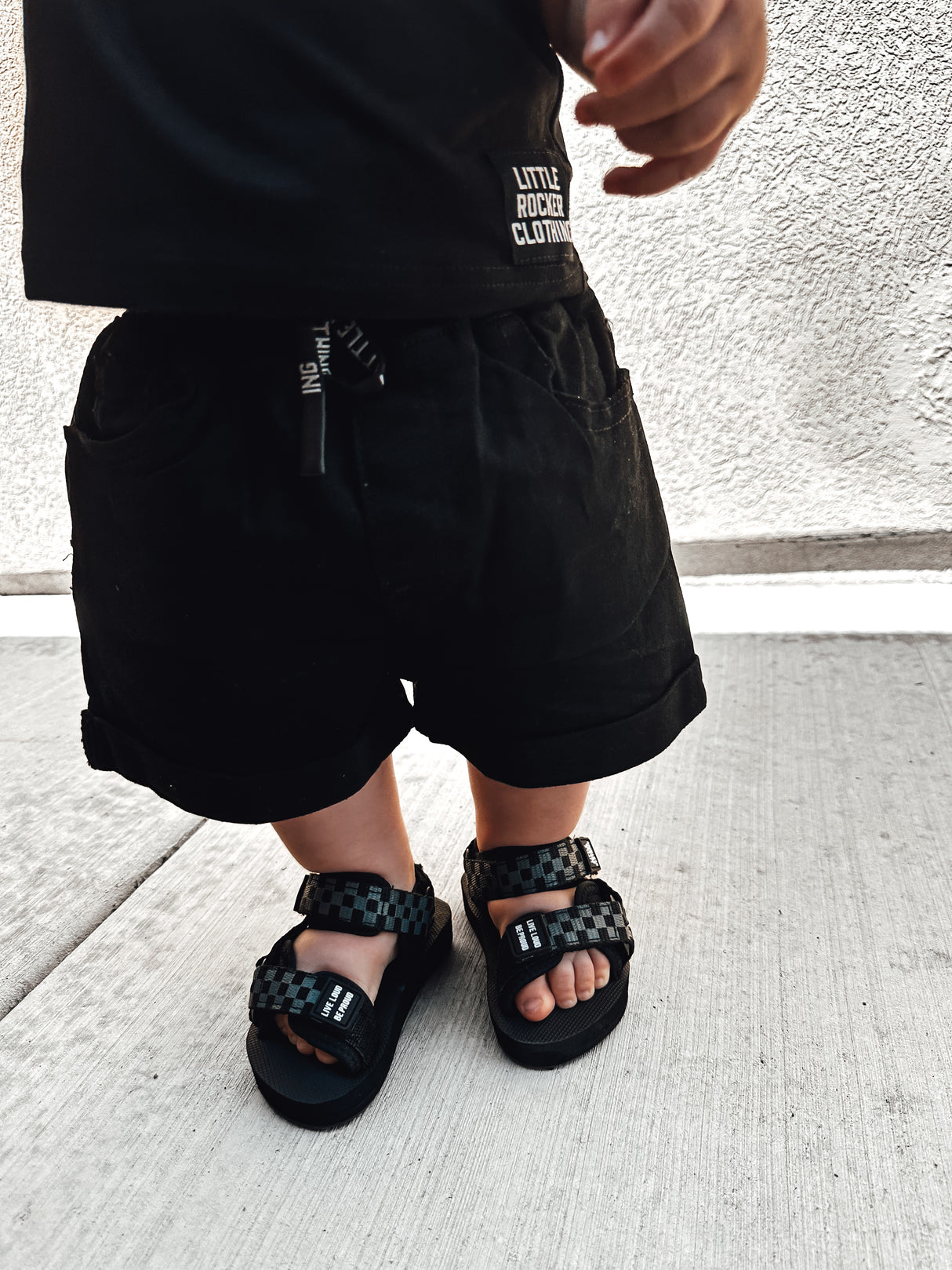 Easton Black Denim Shorts