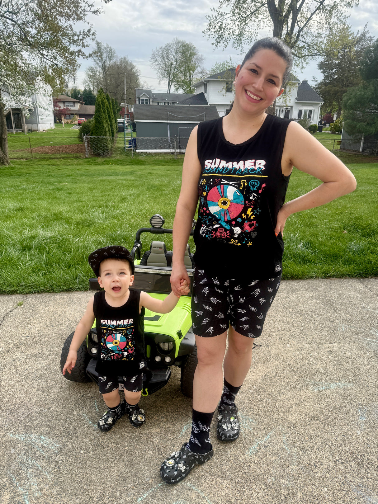 Bolted Bones Biker Shorts - Adult