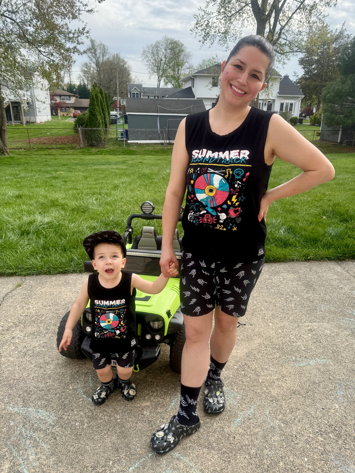 Bolted Bones Biker Shorts - Adult