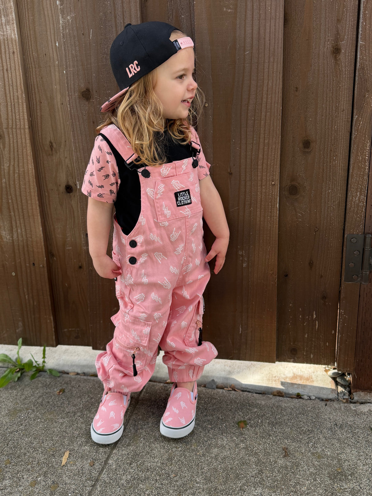 Pitstop Overalls - Bolted Bones (Pink)