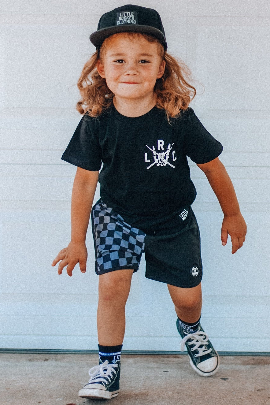 Checkered Swim Shorts
