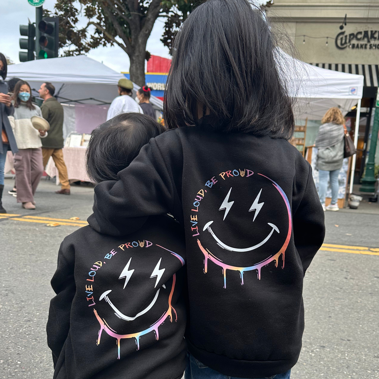 Live Loud, Be Proud - Pastel Crew Neck