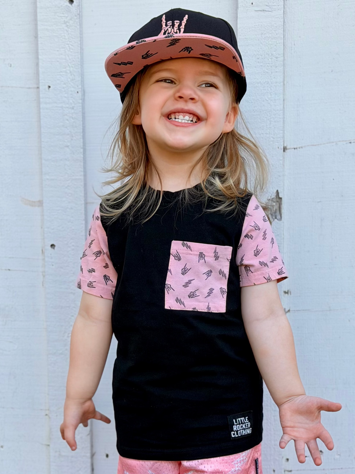 Bolted Bones (Pink) Pocket Short Sleeve