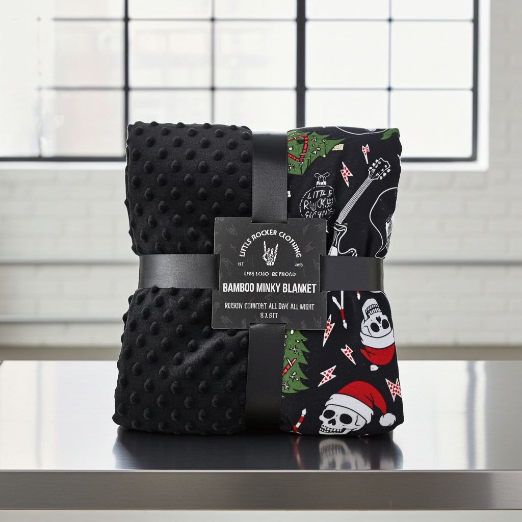 Not So Silent Night Minky Bamboo Blanket