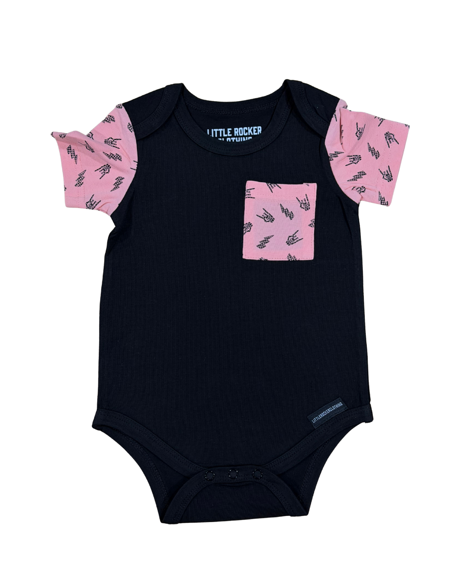 Bolted Bones (Pink) Pocket Short Sleeve