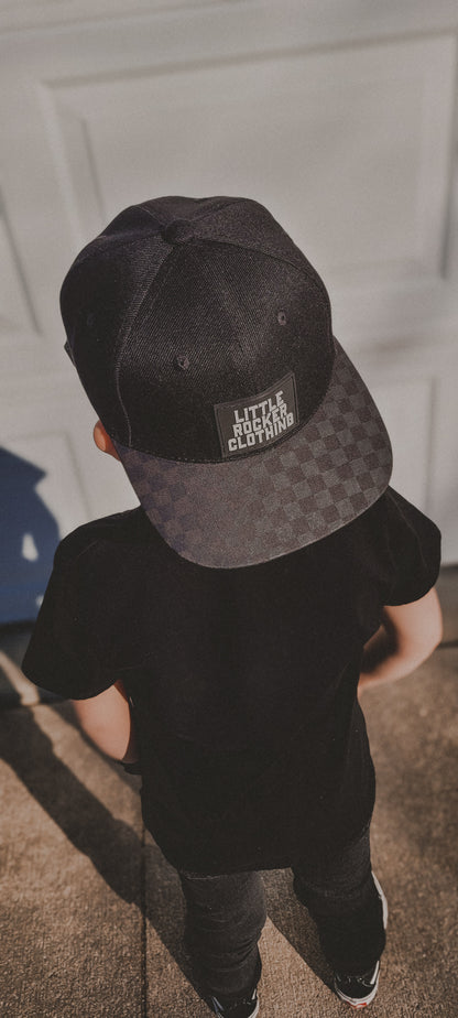 Snapback - Checkered w/ Rubber Logo Patch