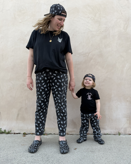 Bolted Bones Straight Leg Jeans (Washed Black) (Adult)