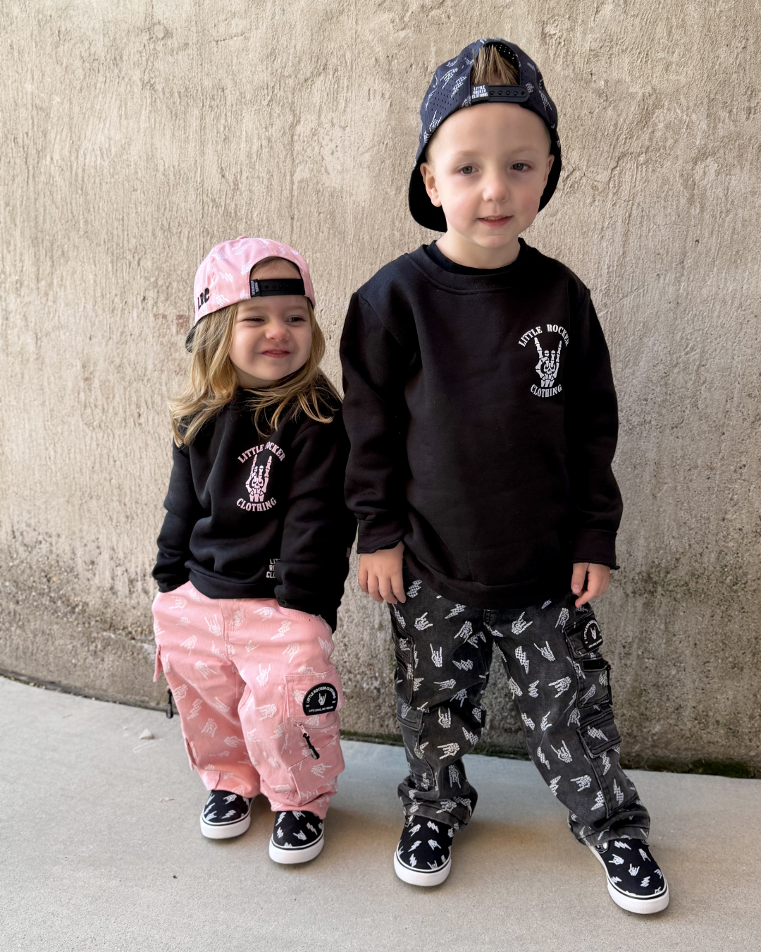 Bolted Bones Baggy Jeans (Pink)