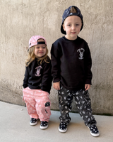 Bolted Bones Baggy Jeans (Pink)