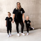 Mono Plaid Pocket Tee (Adult)