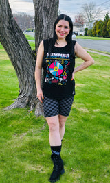 All Checked Out Biker Shorts - Adult