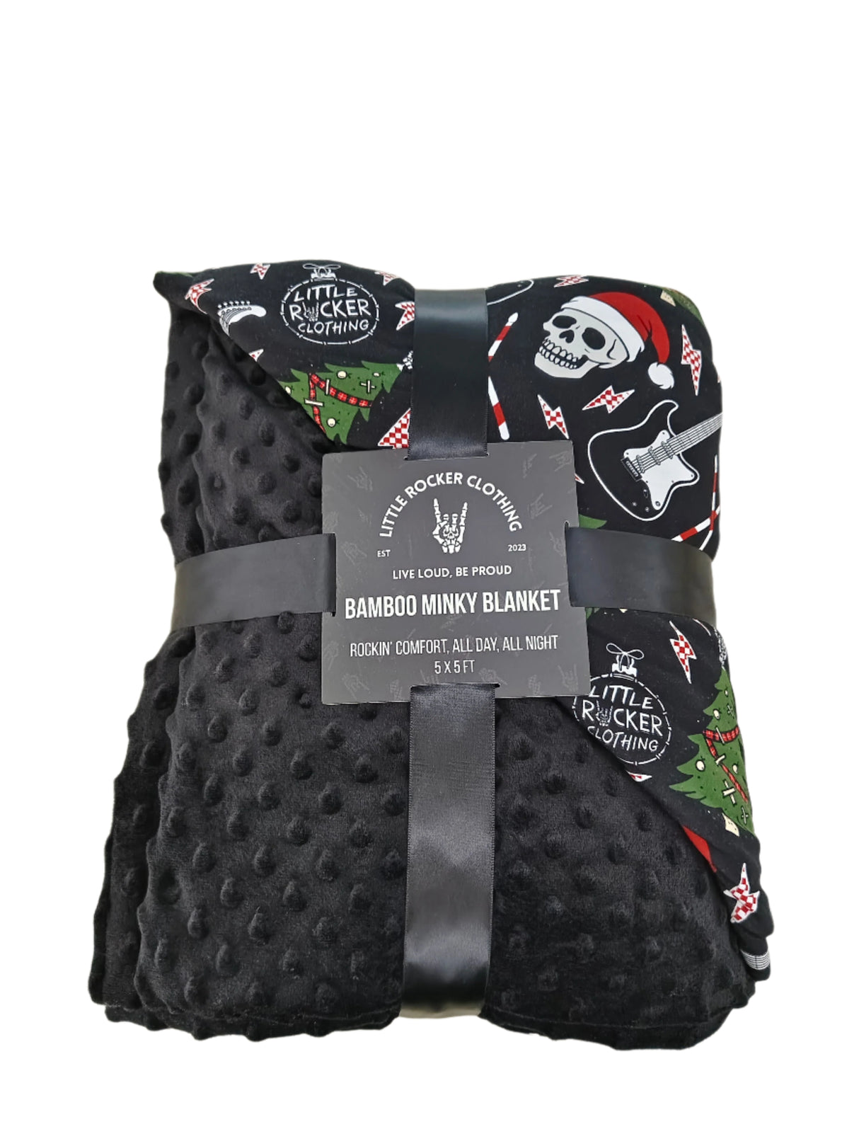 Not So Silent Night Minky Bamboo Blanket