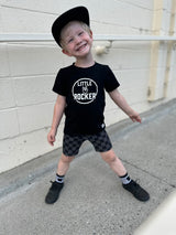 All Checked Out Biker Shorts
