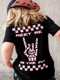 meet me in the pink kids streetwear tee pink rocker thirt