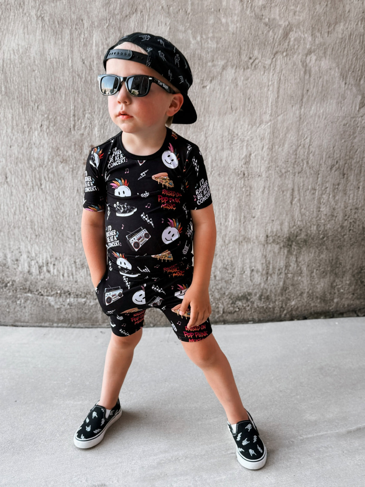Pop Punk Nights 2 Piece Shorts Bamboo Pajamas