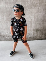 Pop Punk Nights 2 Piece Shorts Bamboo Pajamas