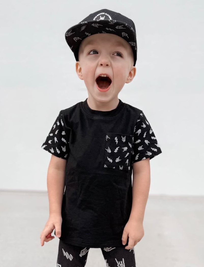 Bolted Bones Pocket Short Sleeve – Little Rocker Clothing
