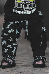 Kettle Cargo Joggers - Half/Half Bolted Bones