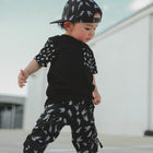 Bolted Bones Pocket Tee - Black (Kids)
