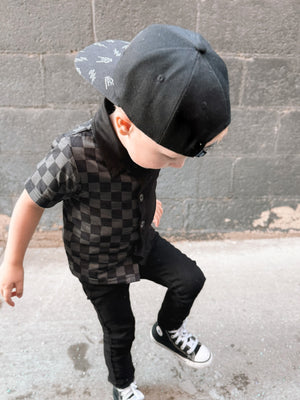 Encore Button Up - Checkered