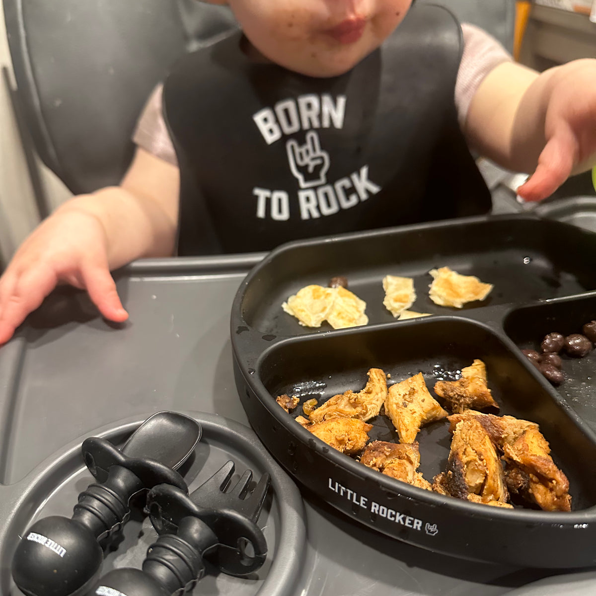 Midnight Collection - Starter Fork/Spoon Set | Little Rocker Clothing