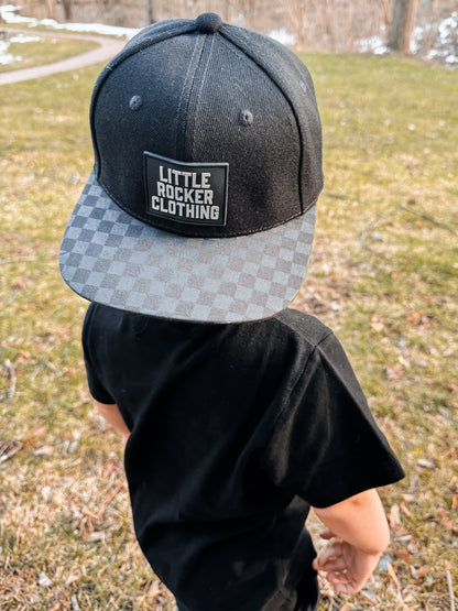 Snapback - Checkered w/ Rubber Logo Patch