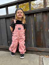Pitstop Overalls - Bolted Bones (Pink)