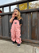 Pitstop Overalls - Bolted Bones (Pink)