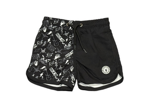 Swim Shorts (UPF 50+) - Punk Rock Collage