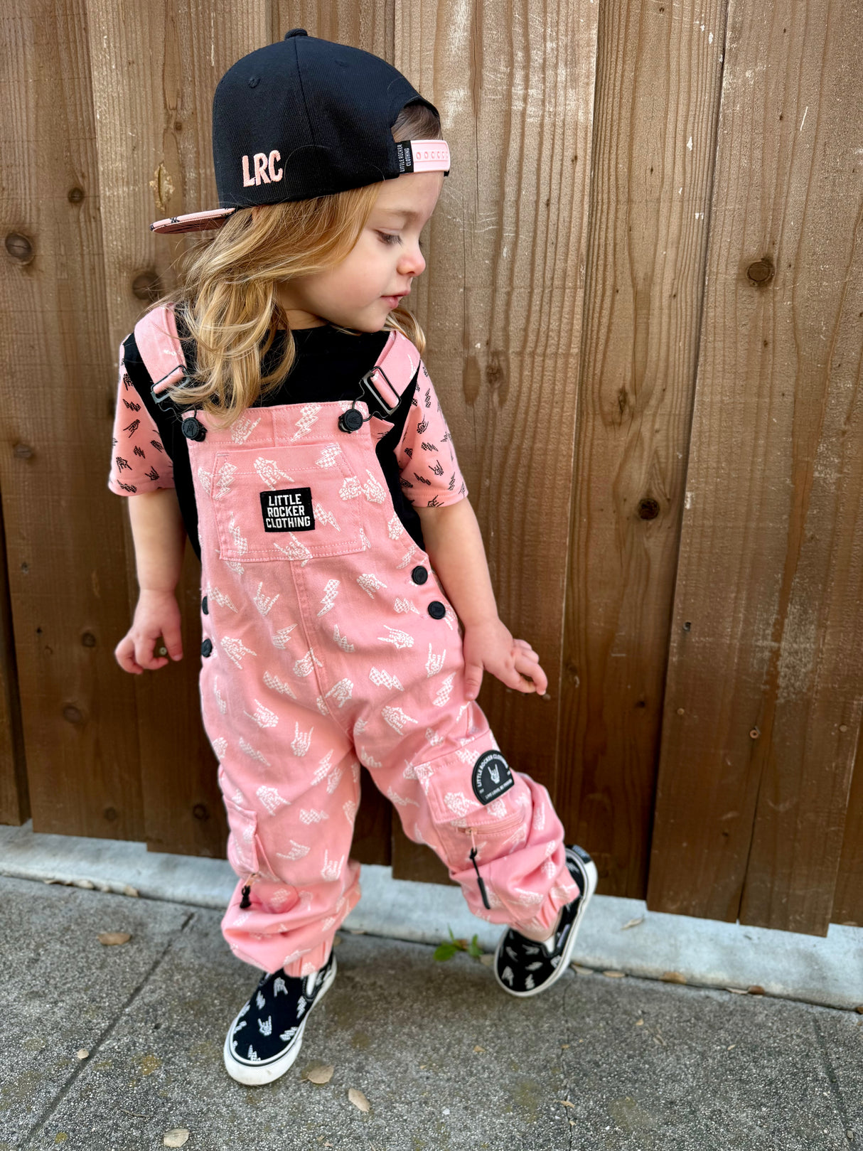 Pitstop Overalls - Bolted Bones (Pink)