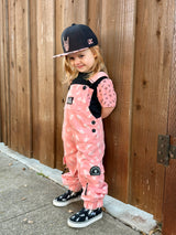 Pitstop Overalls - Bolted Bones (Pink)