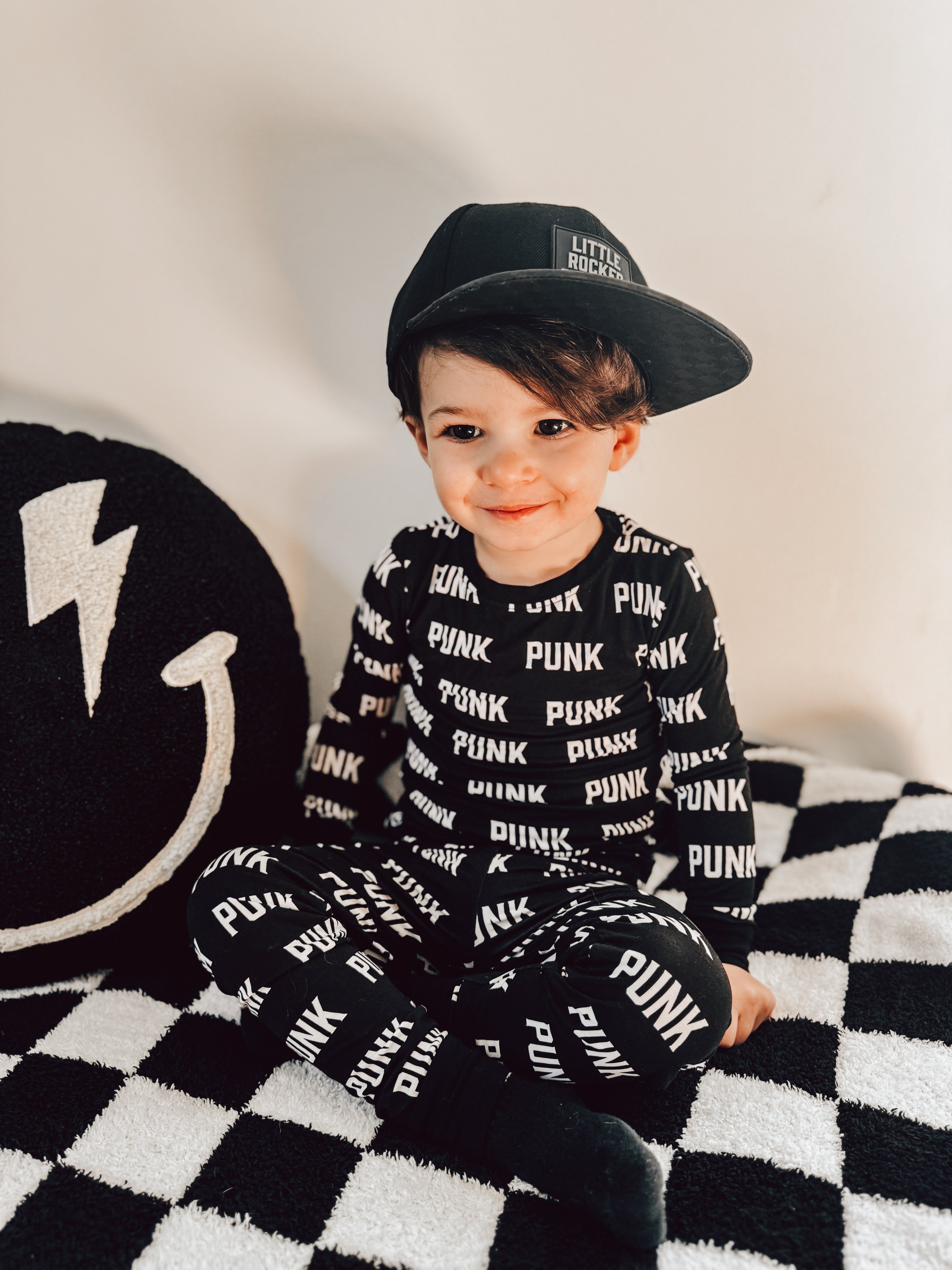 PUNK 2 Piece Bamboo Pajama for Kids | Little Rocker Clothing