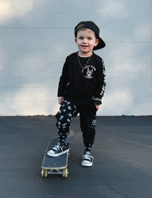 Kettle Cargo Joggers - Half/Half Bolted Bones