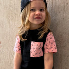 Bolted Bones Pocket Tee - Pink (Kids)
