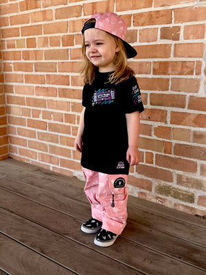 The coolest kids streetwear tshirt is the Festival checklist shirt for kids featuring concert inspired graphic design, rocker style kids tee with soft comfortable fit, available from infant onesie to size 10/12