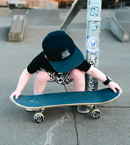 Snapback - Checkered w/ Rubber Logo Patch